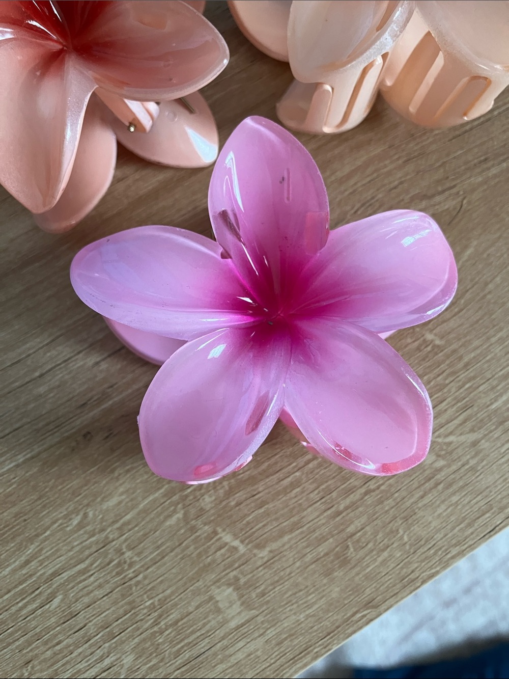 (America eagle only the orange hair clip) 3 flower hair clips - Picture 3 of 4